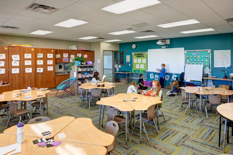 Classroom with students