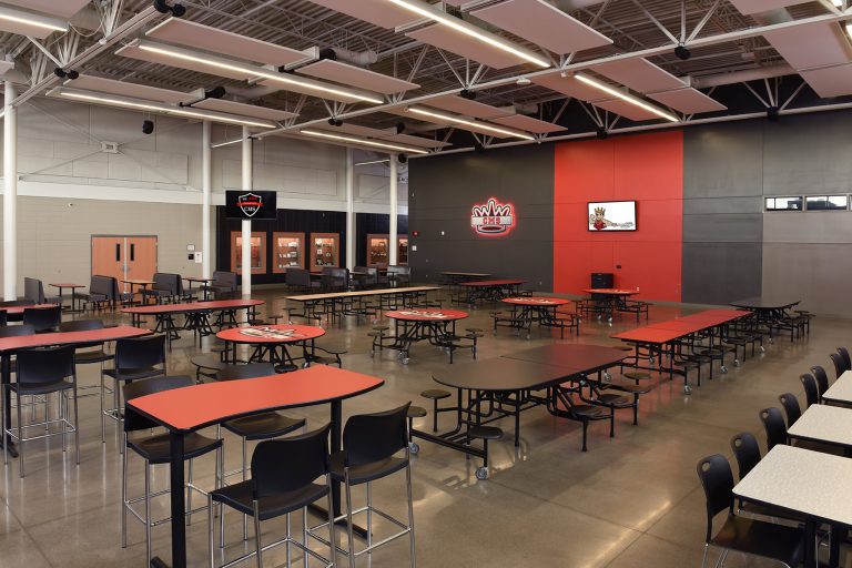 Cafeteria with light clouds