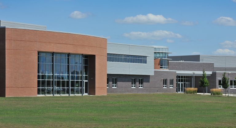 Exterior wide shot of building