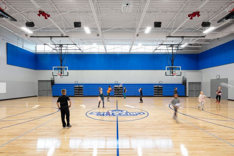 Gymnasium in use