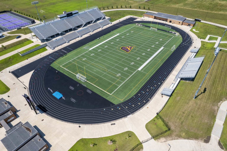 Photo of stadium from drone