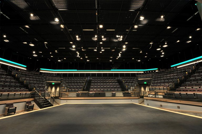 Interior looking out from the stage