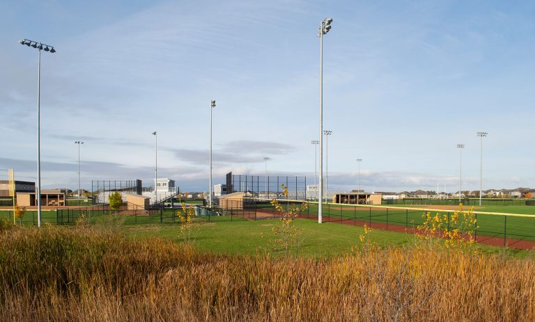 Baseball and softball fields