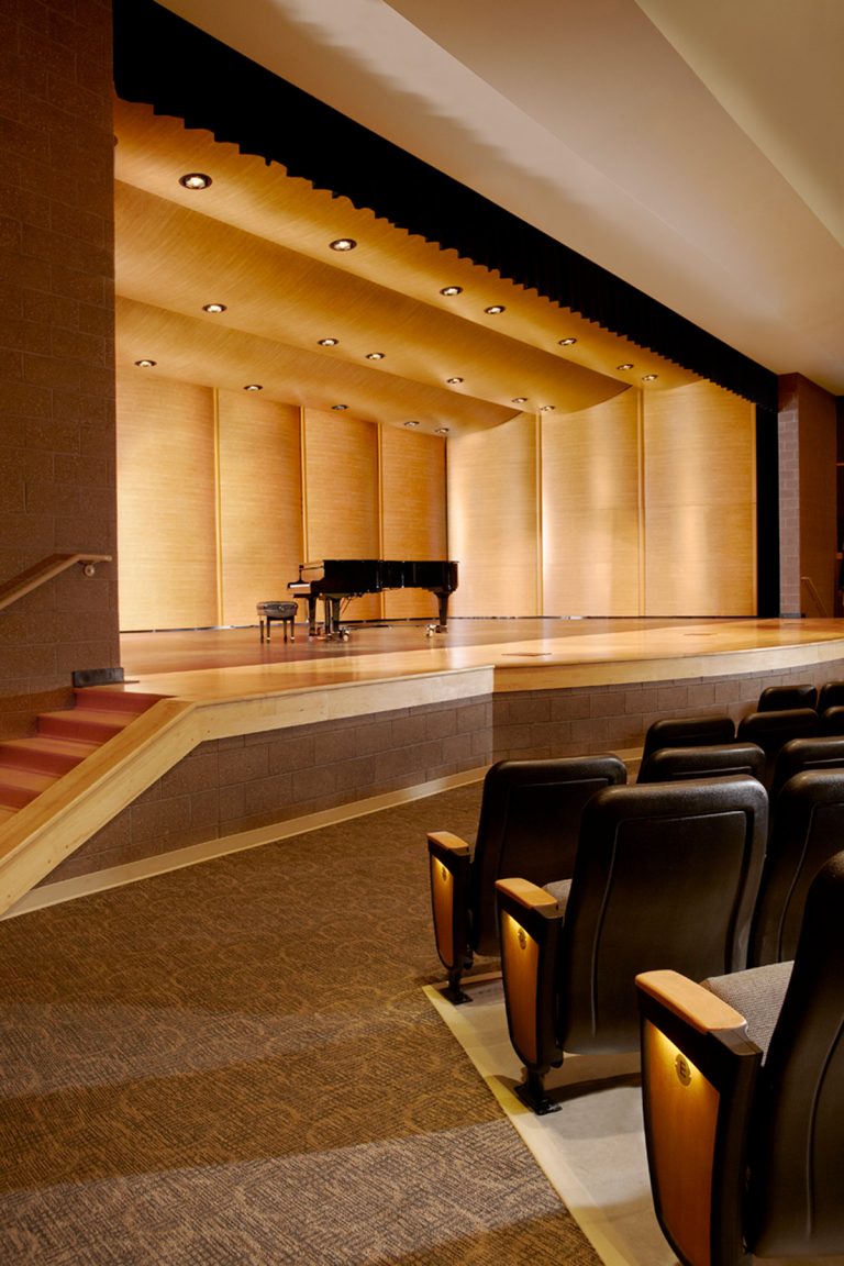 Auditorium looking up onto stage