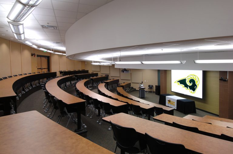 Tiered lecture hall