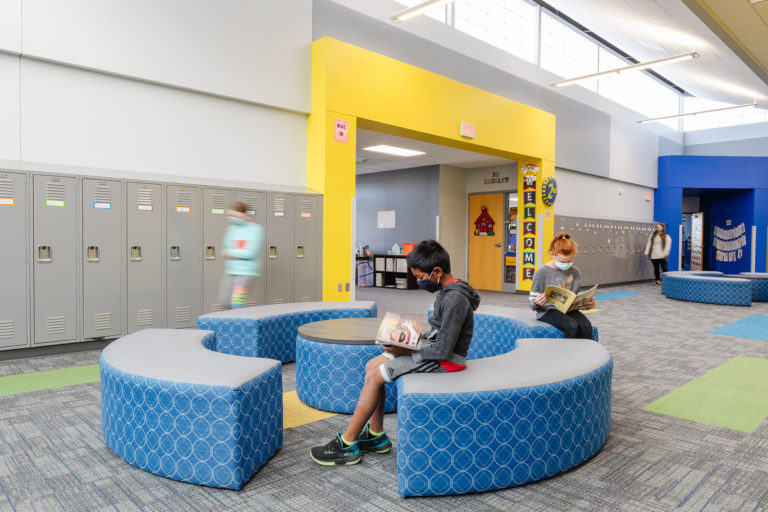 Collaborative space with soft seating