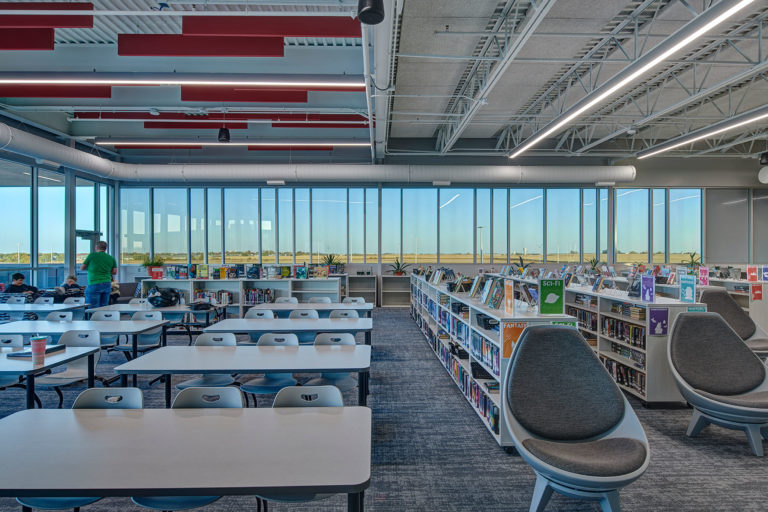 Media center with window views