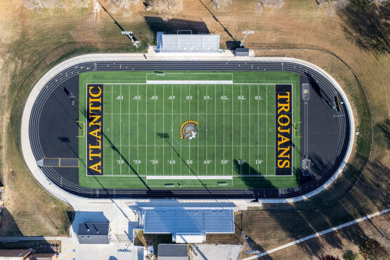 Atlantic Trojans Bowl view from overhead