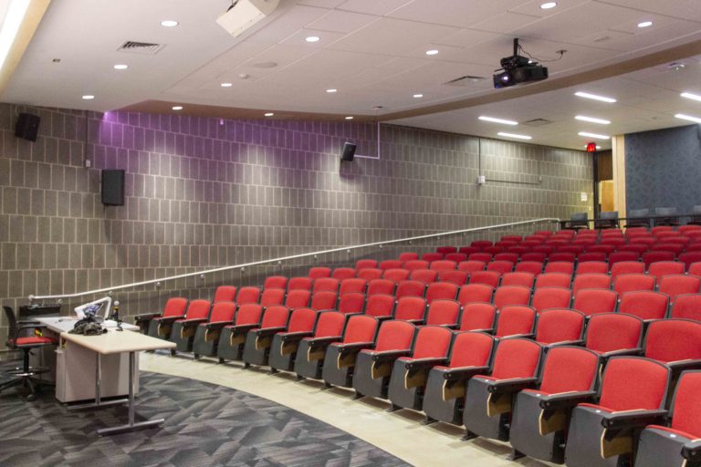 college lecture hall auditorium style seating
