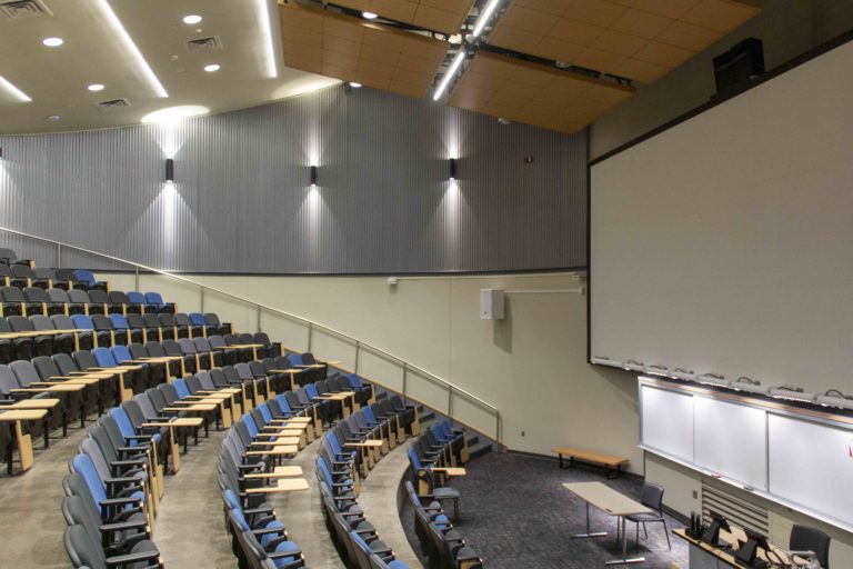 college auditorium located at College of Design