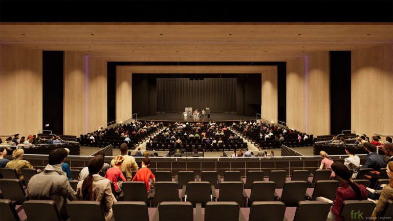 Auditorium house looking at stage