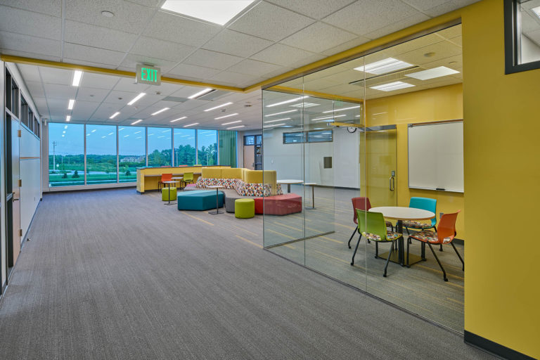 student flexible space in learning pod